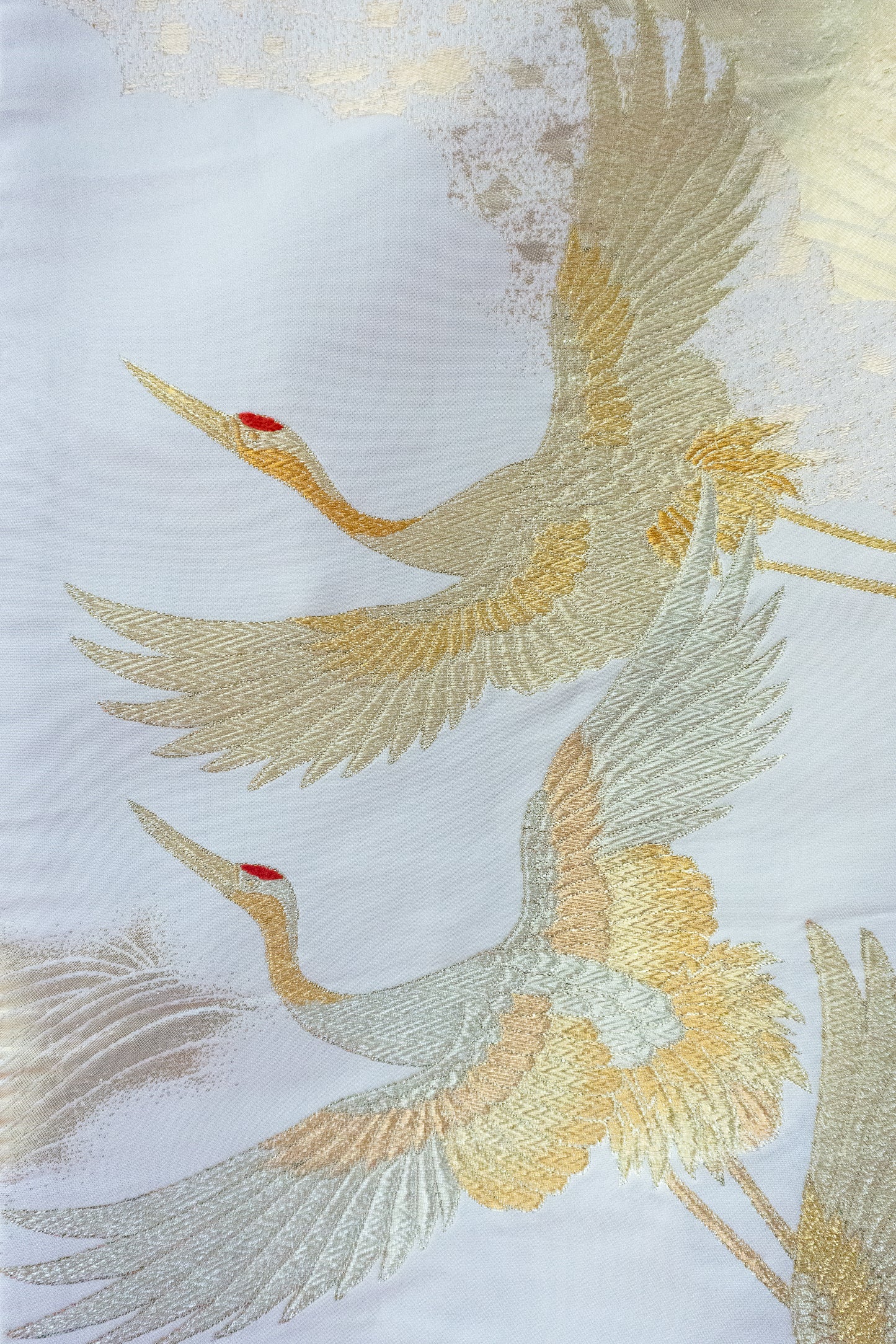 Golden cranes motif