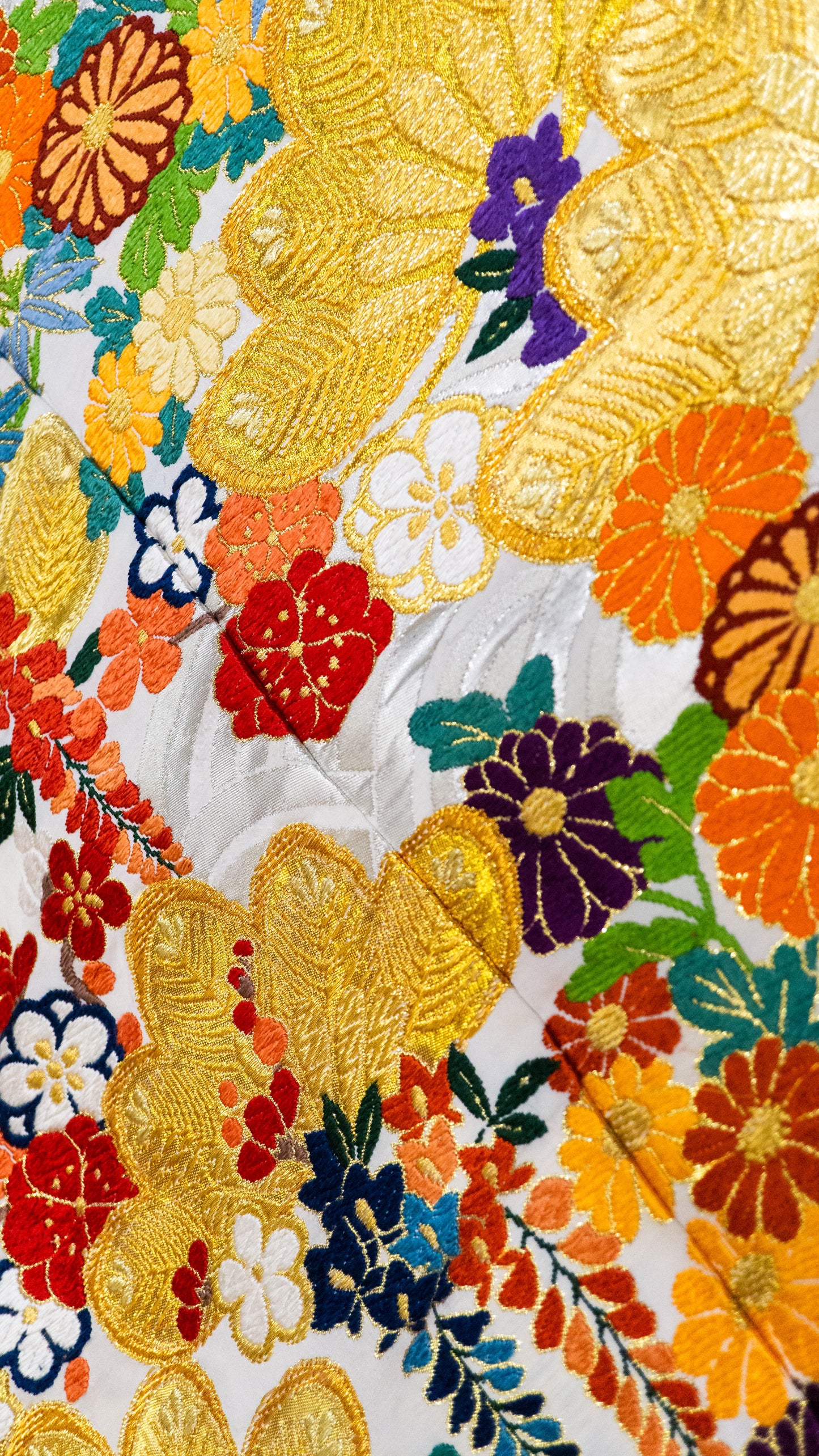 Chrysanthemums Fabric