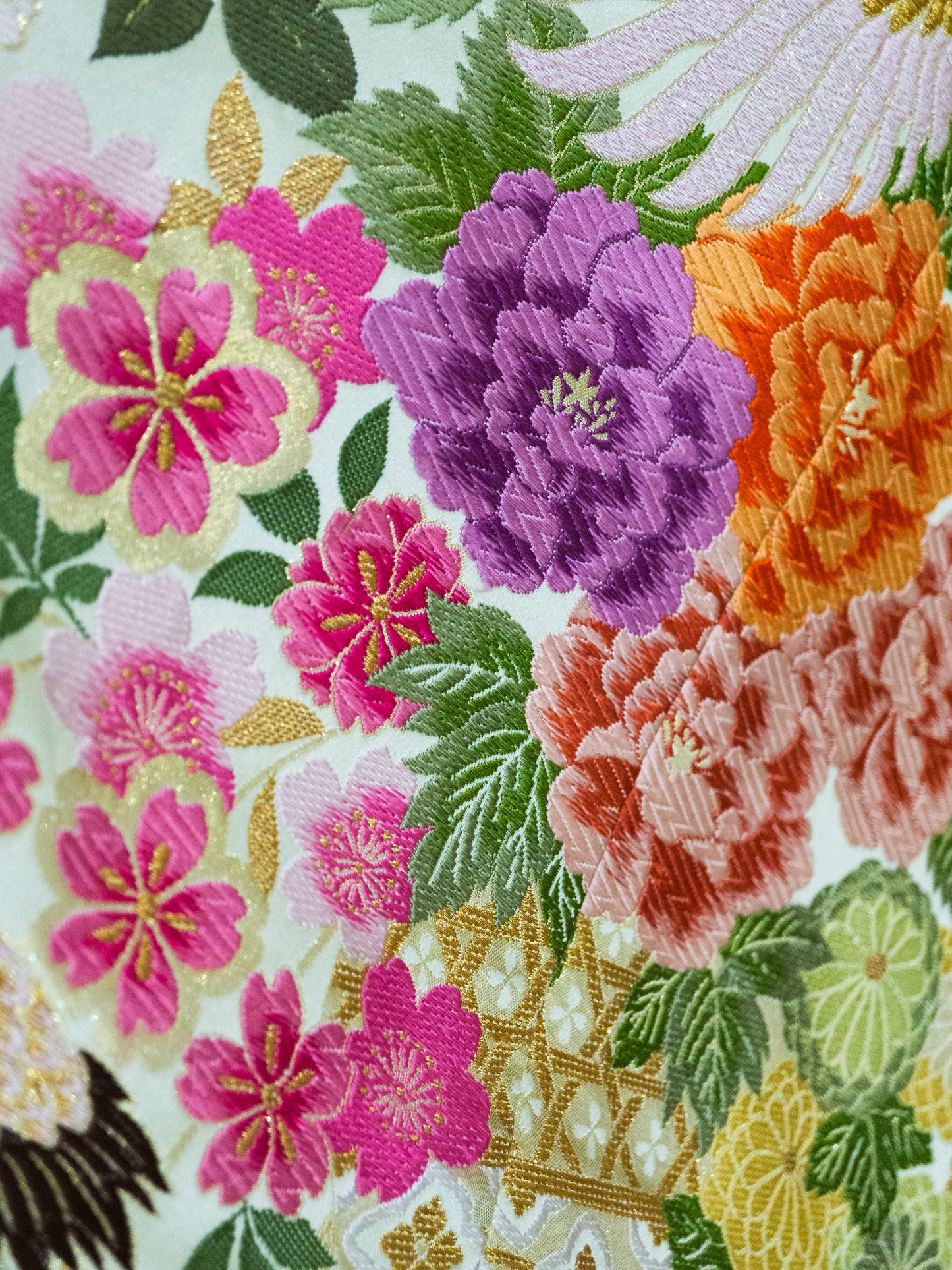 Vibrant Pastel Color Flowers Fabric